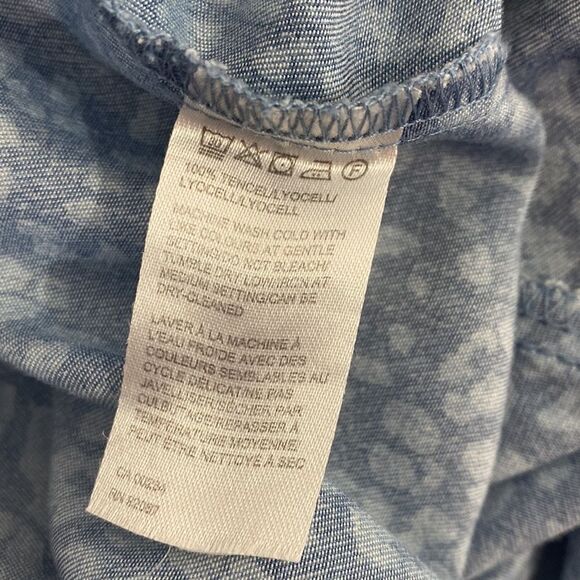 Jak & Rae white and blue sleeveless midi sundress size S - Picture 8 of 10